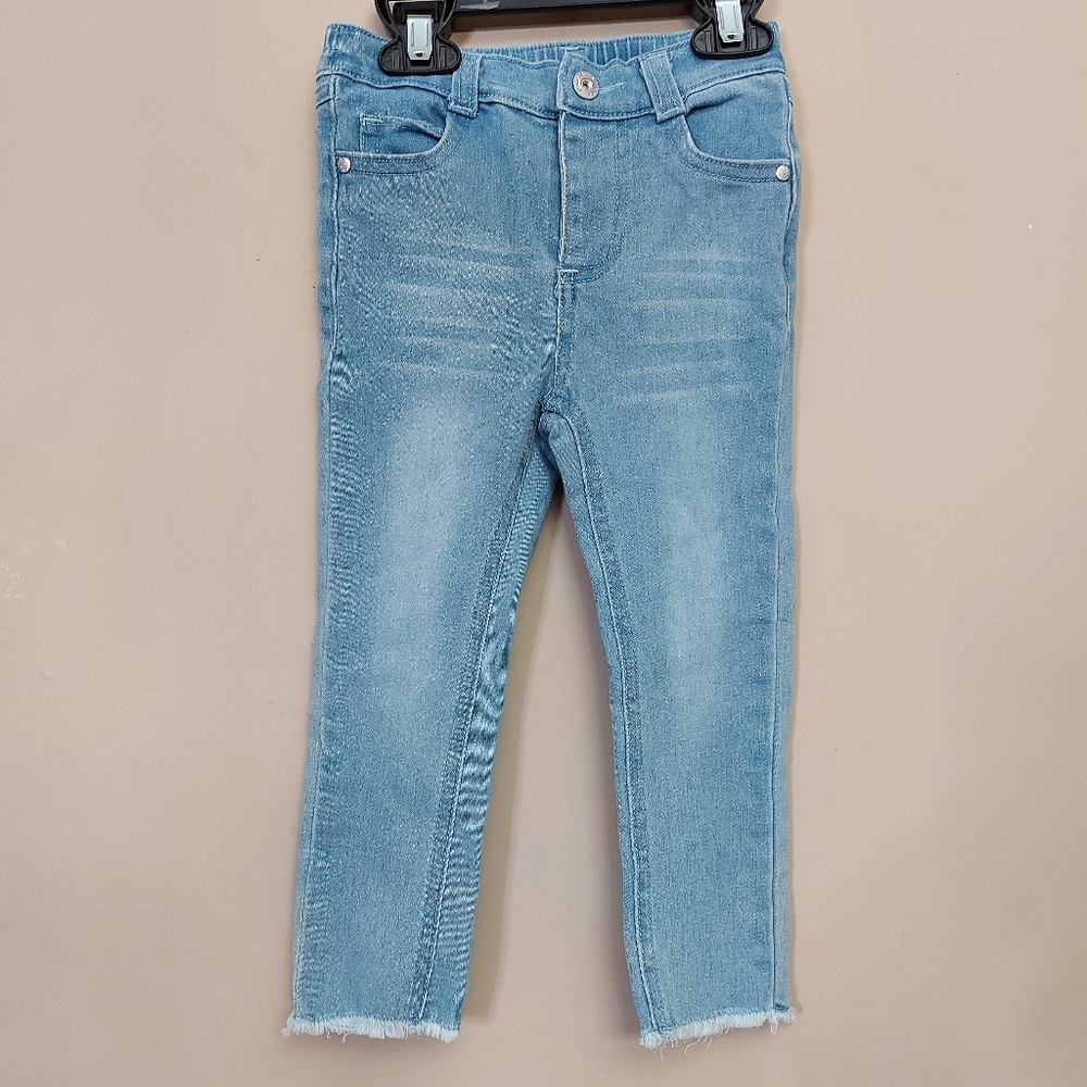 Jessica Simpson skinny leg light wash undone hem 24 month jeans